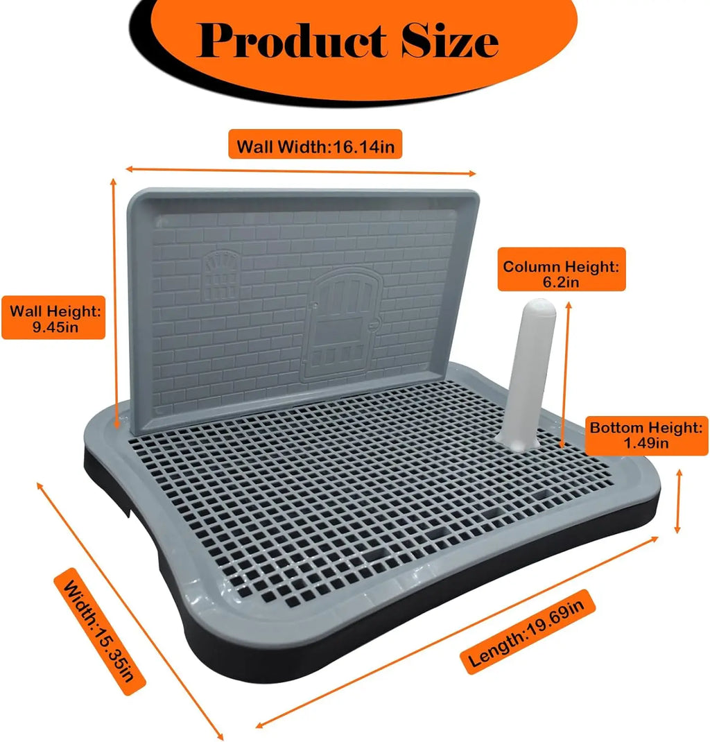 Collapsible Portable Pets Dogs Training Potty Tray Park Corner Pee Pad Toilet Litter Box for Indoor