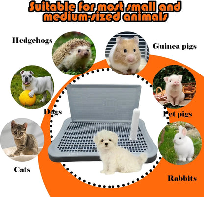 Collapsible Portable Pets Dogs Training Potty Tray Park Corner Pee Pad Toilet Litter Box for Indoor