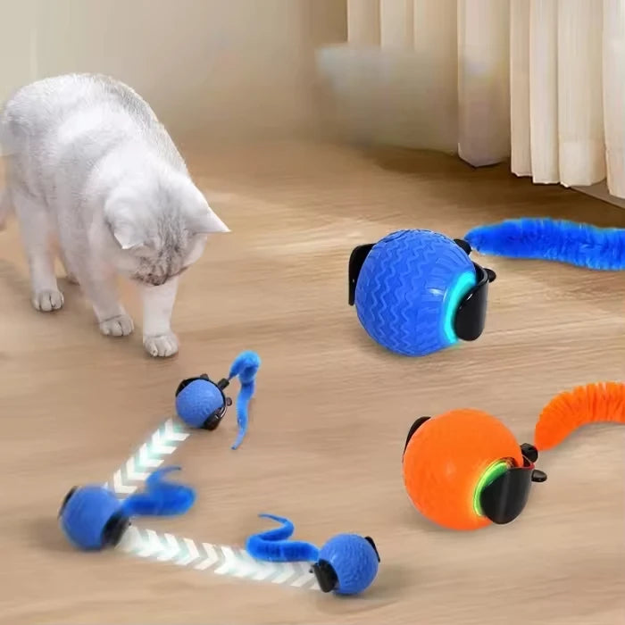 Electronic Pet Bounce Ball Interactive Cat Ball Toy Pet Game Automatic Bouncing Vibrate Rolling Dog Toy Interactive Cat Toys